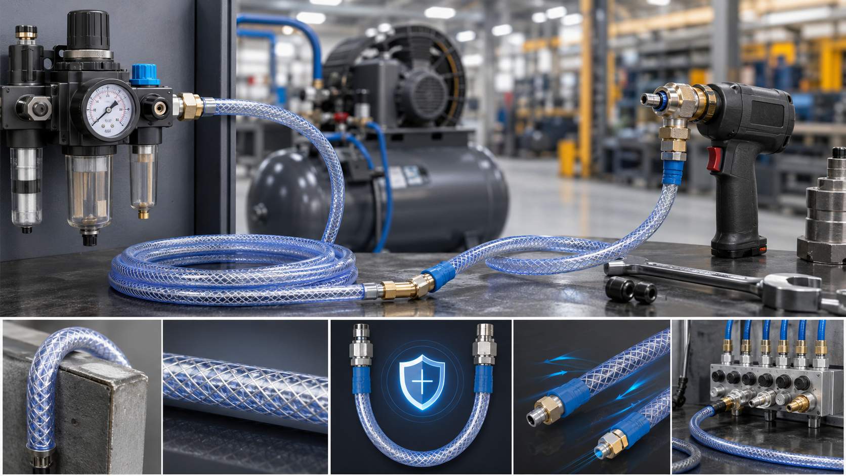 How Reinforced PVC Tubing Helps Reduce Air Line Failure in Workshop and Factory Use