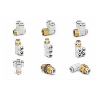 KQ2 Type Compact Threaded Push-to-Connect Fittings (KQ2Z, KQ2ZS, KQ2ZF, KQ2VD, KQ2VT, KQ2ZD, KQ2UD, KQ2E, KQ2LE)