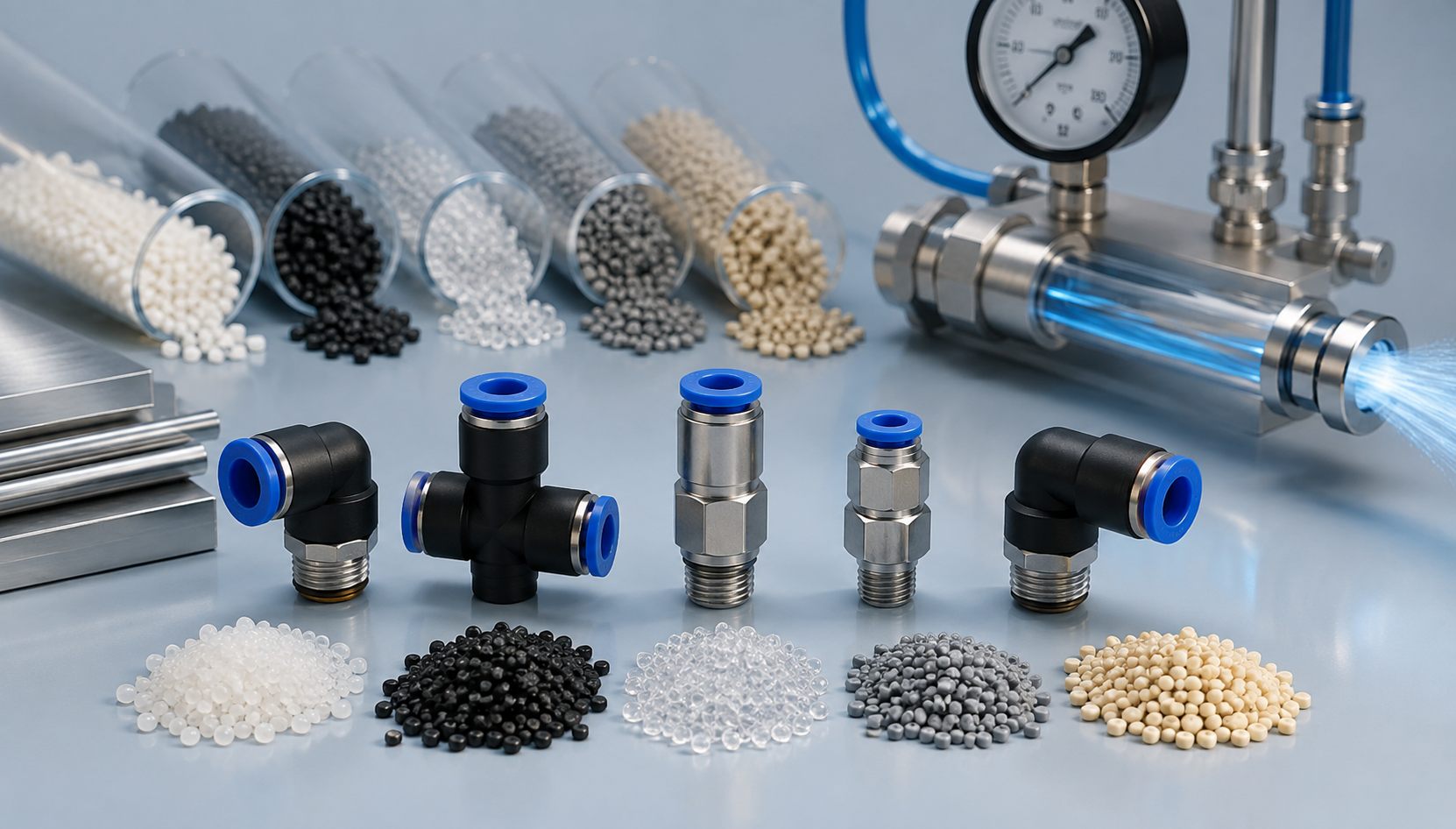 How Raw Materials Affect the Air Leakage Performance of Push-to-Connect Pneumatic Fittings