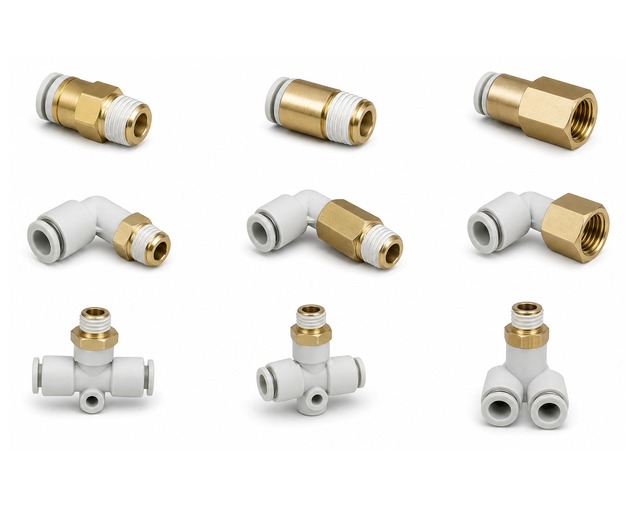 KQ2 Type Threaded Push-to-Connect Fittings