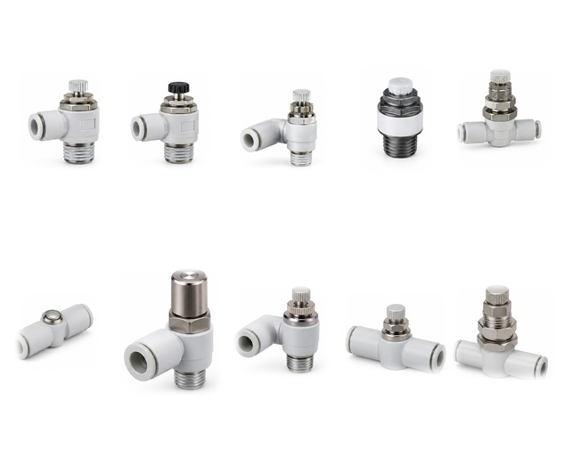 AS Type Speed Controller and Flow Control Push-to-Connect Fittings