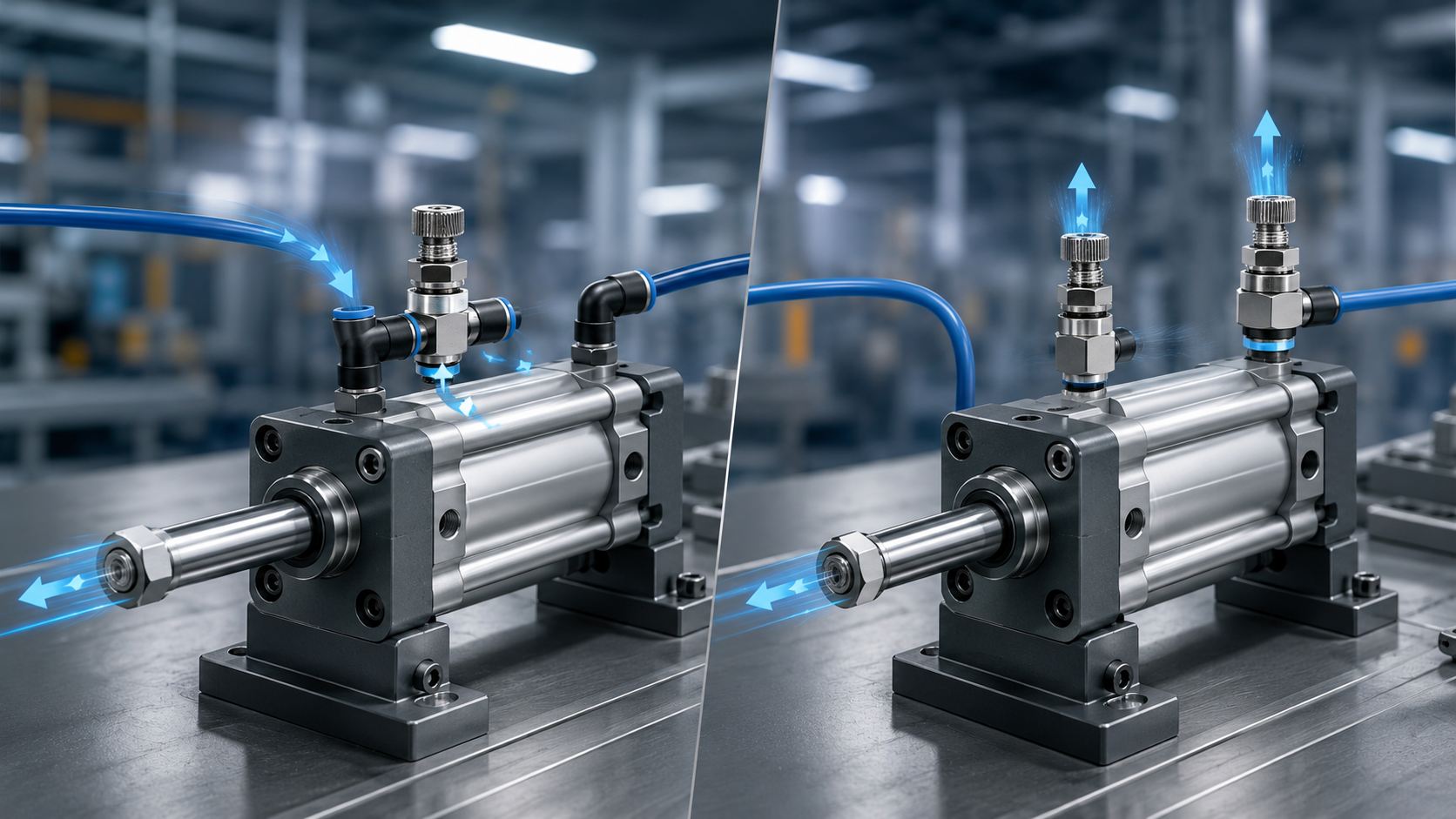 Meter-In vs Meter-Out How to Choose AS-Type Speed Controllers for Pneumatic Cylinders